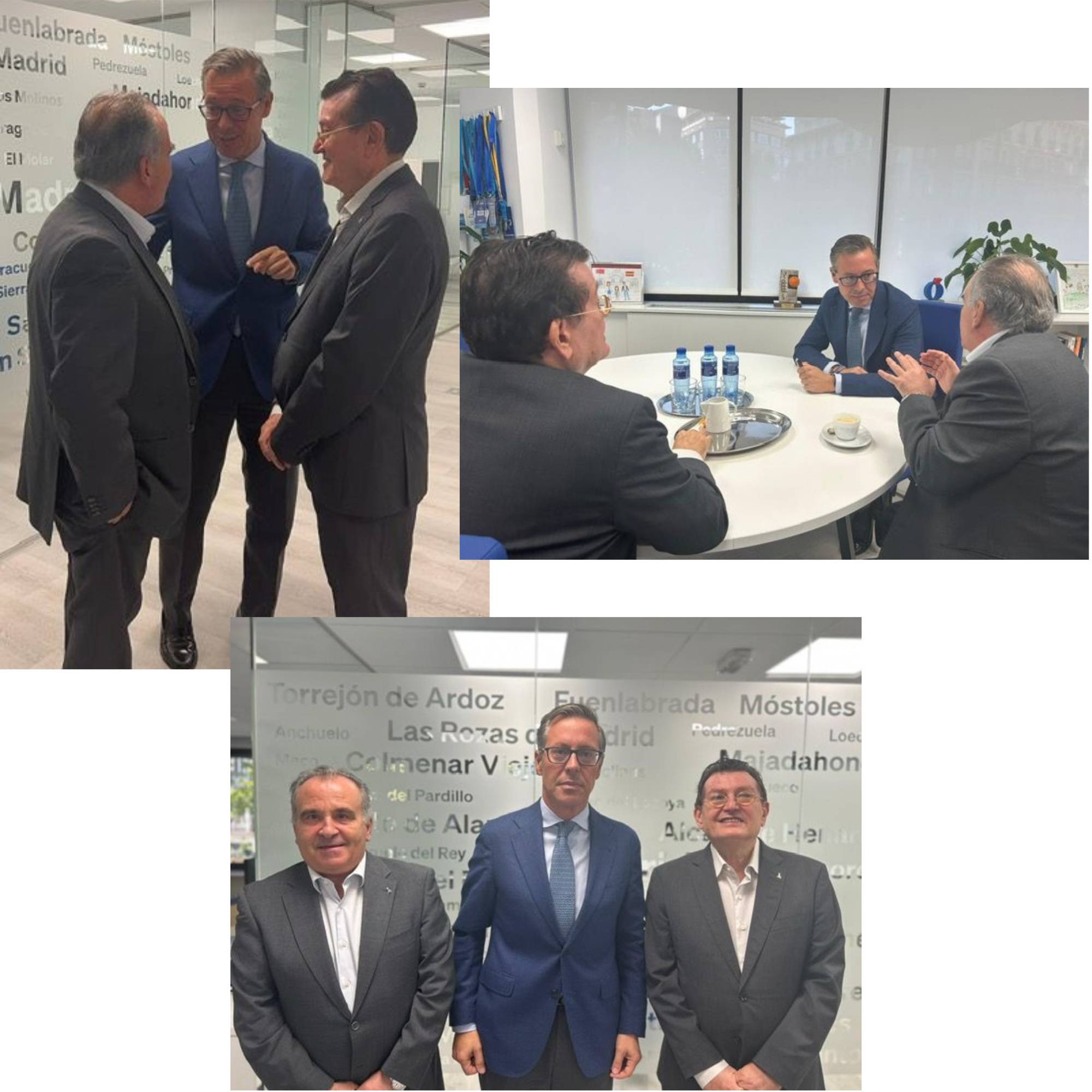 Varios momentos de la reunión