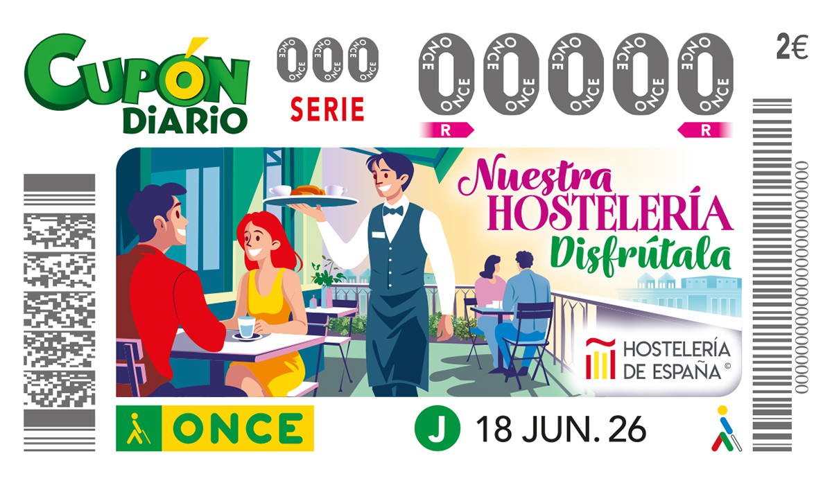 Cupón del 18 de junio dedicado a la hostelería