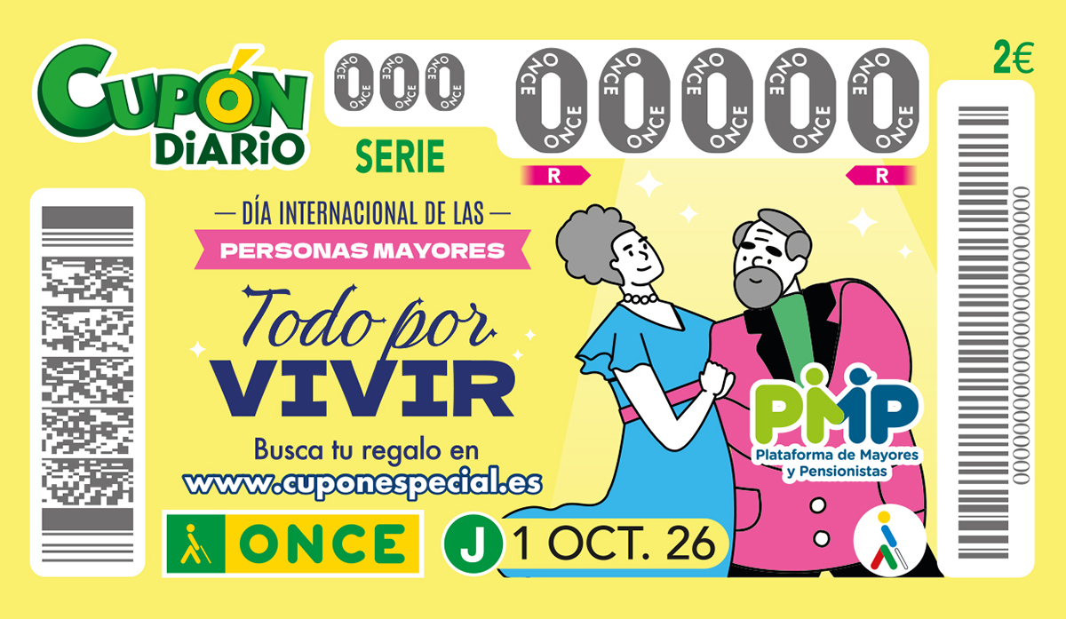 Cupón dedicado al Día Internacional de las Personas Mayores