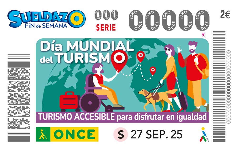 Cupón del 27 de septiembre dedicado al Día Mundial del Turismo