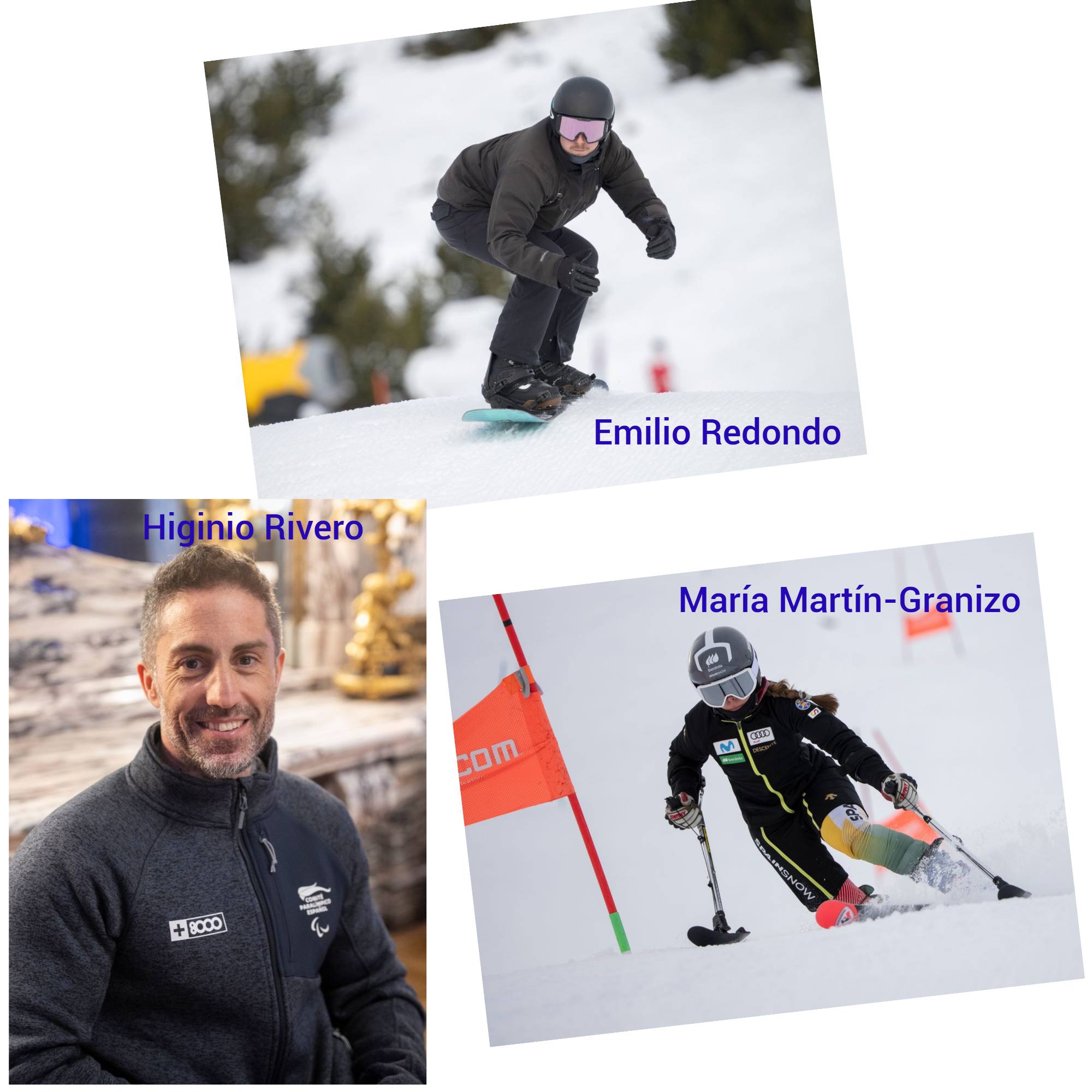 Emilio Redondo, Higinio Rivero y María Martín-Granizo