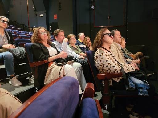 Los integrantes del Club de Lectura en el momento de la representación