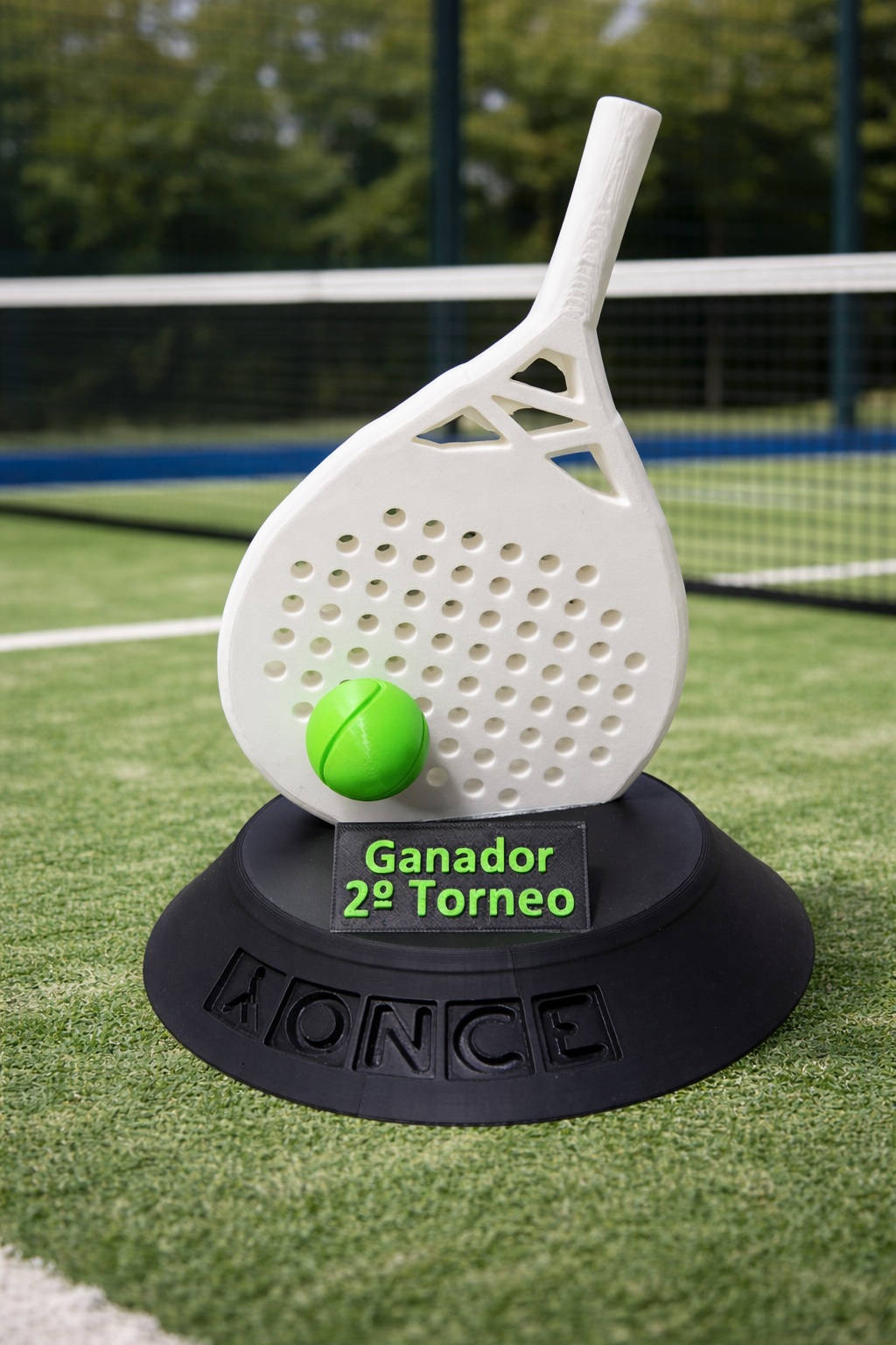 Simulación de un trofeo de pádel creada con IA