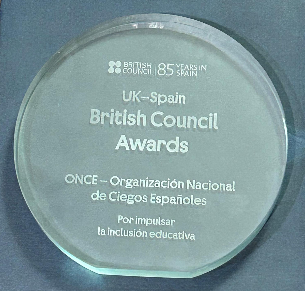 Galardón concedido a la ONCE