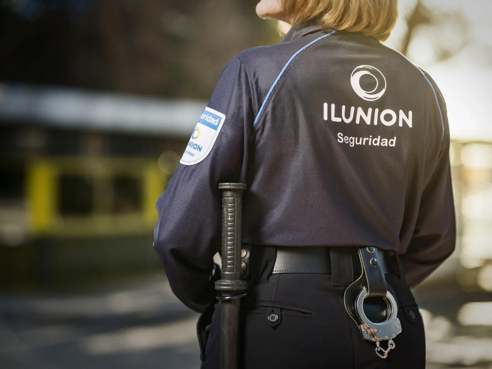 Una vigilante de Ilunion Seguridad