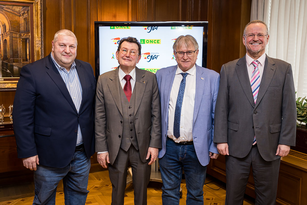 De izda. a drcha. Gerardo Rodríguez, Ángel Sánchez, Máximo Gutiérrez y Patricio Cárceles