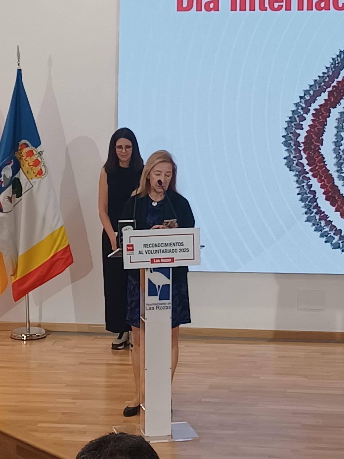 Paloma Bardón en su intervención tras recibir el galardón