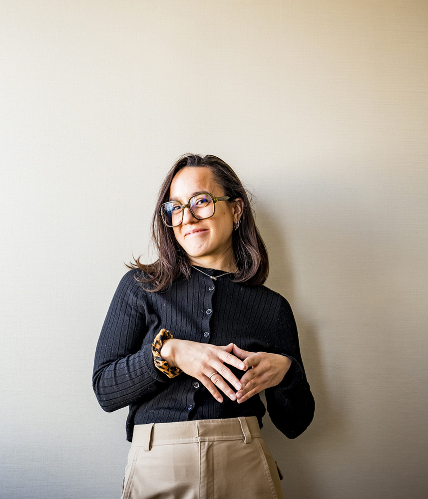 Rocío Parra en una de sus posturas habituales de Tik Tok