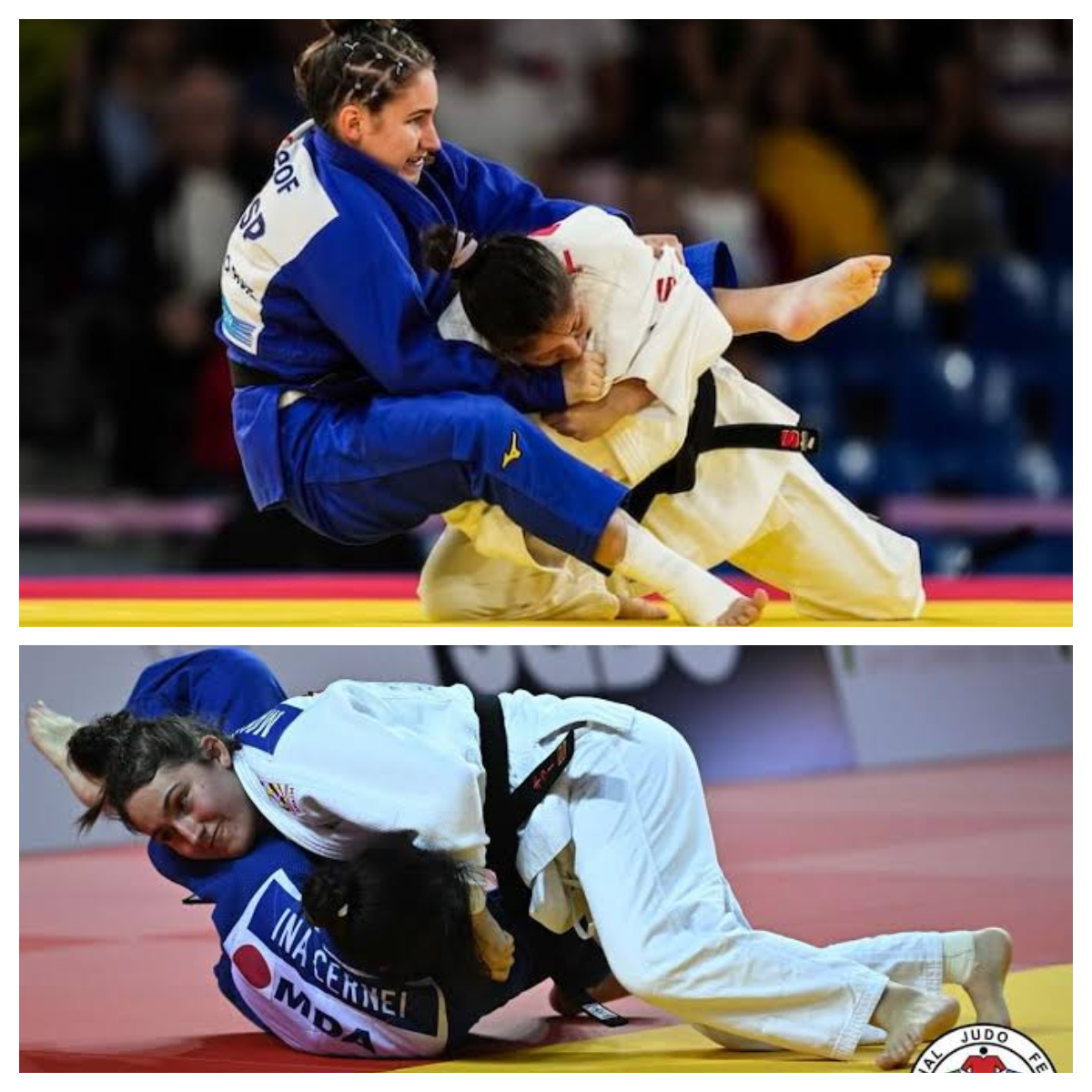 María Manzanero en sus competiciones